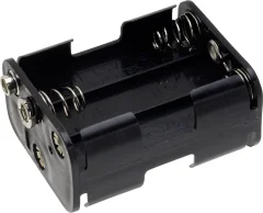 Držalo za baterije 6x Mignon (AA) priključek na pritisni gumb TRU COMPONENTS BH-363-1B