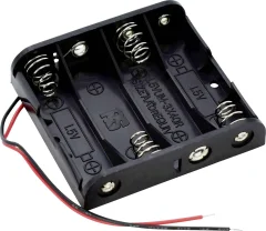 Takachi SN34 nosilec baterij 4x Mignon (AA) kabel (D x Š x V) 61.9 x 57.2 x 15 mm