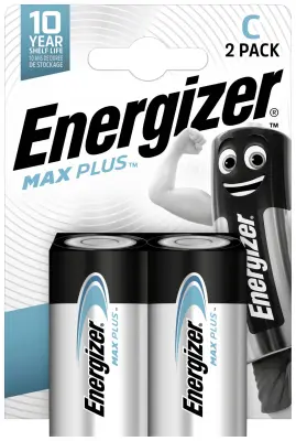 Energizer Max Plus baby (c) baterija alkalno-manganov  1.5 V 2 kos