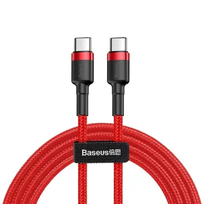 Baseus Cafule PD2.0 60W bliskavica za polnjenje USB za kabel Type-C (20V 3A) 2m rdeča