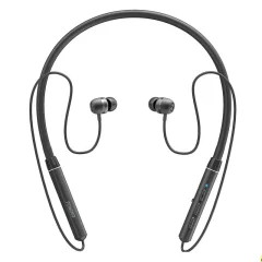 Brezžične silikonske slušalke z ovratnim trakom Foneng BL31 (črne)