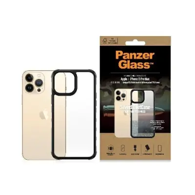 ETUI PANZERGLASS CLEARCASE ANTYBAKTERYJNE Z CERTYFIKATEM MILITARY GRADE NA IPHONE 13 PRO MAX - PRZEZROCZYSTO-RÓŻOWE