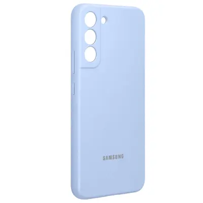 Uradni ovitek za Galaxy S22 Plus, soft touch, serija silikonskih ovitkov - nebesno modra