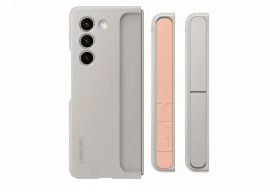SAMSUNG GALAXY Z FOLD5 STANDING CASE WITH STRAP SAND