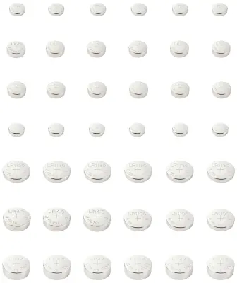 VOLTCRAFT komplet gumbnih baterij 6 x AG1\, 12 x AG3\, 6 x AG4\, 9 x AG10\, 3 x AG12\, 6 x AG13