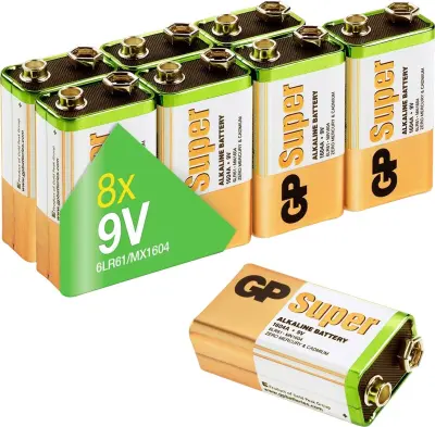GP Batteries Super 9 V baterija alkalno-manganov  9 V 8 kos