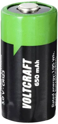 VOLTCRAFT  specialni akumulatorji CR 123  litij 3 V 650 mAh