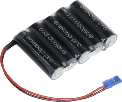 Panasonic eneloop Pro Reihe F1x5 Graupner akumulatorski paket 5x Mignon (AA) kabel, vtikač NiMH 6 V 2450 mAh Akumulatorski paket Panasonic eneloop Pro