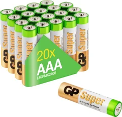 GP Batteries Super micro (AAA)-baterija alkalno-manganov  1.5 V 20 kos