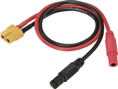 Reely polnilni kabel [1x ženski konektor XT60 - 2x banana vtičnica 4 mm] 30.00 cm   RE-7104525