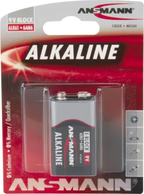 Ansmann 6LR61 Red-Line 9 V baterija alkalno-manganov  9 V 1 kos