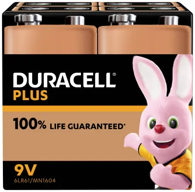 Duracell MN1604 Plus 9 V baterija alkalno-manganov  9 V 4 kos