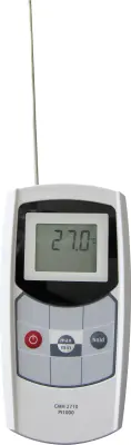 Greisinger GMH2710-I naprava za merjenje temperature -70 - +250 °C Vrsta senzorja Pt1000 ip65, v skladu z zahtevami haccp, kontaktno merjenje, odporna