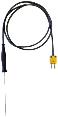 Kompaktni potopni senzor tipa K s silikonskim ročajem GF 1TK-T3\, Ø3 mm Greisinger GF1TK-T3 potopno tipalo  -65 do 550 °C
