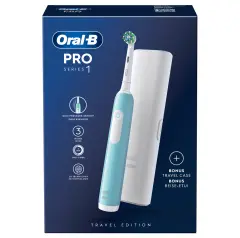 ORAL-B Pro1 (Modra) + ETUI električna zobna ščetka