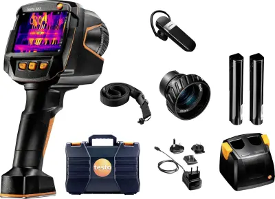 testo 883 - termovizijska slika (320 x 240 pik\, ročno ostrenje\, aplikacija\, laser) testo 883-1 Set toplotna kamera  -30 do +650 °C  27 Hz WiFi