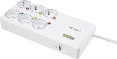 VOLTCRAFT SEM8500 naprava za merjenje stroškov energijske porabe vklj. brezžične vtičnice, izvoz podatkov, funkcija zapISOvanja podatkov, napoved stro