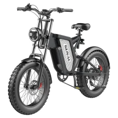 Električno gorsko kolo GUNAI MX25 20X4.0" Fat Bike polno vzmetenje 1000W 48V 25AH - črna