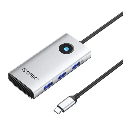 Večnamenska priklopna postaja Orico Type-C 6in1 HUB (srebrna)