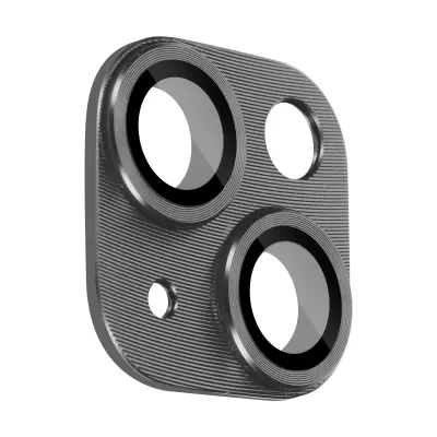 Zašcita kamere iz kaljenega stekla iz aluminijeve zlitine iPhone 14 in 14 Plus, odporna - srebrna