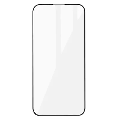 iPhone 14 Pro kaljeno steklo z 2.5D poševnimi robovi, popoln oprijem, modra zvezda - crn obris