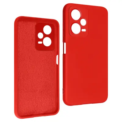 Xiaomi Redmi Note 12 Pro 5G etui in Xiaomi Redmi Note 12 Pro Plus 5G mehak silikonski zapestni trak - rdec