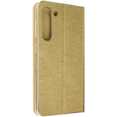 Etui za kartice Galaxy S23 Plus z magnetnim preklopom - zlata