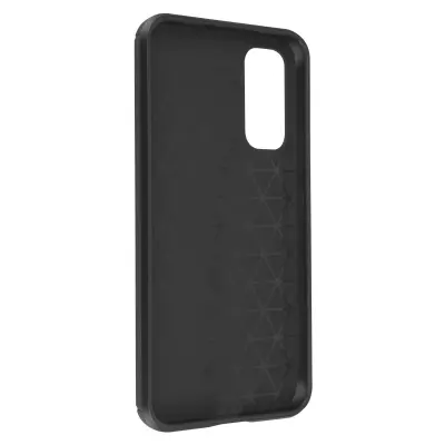 Silikonski ovitek za Samsung Galaxy A34 5G, dizajn iz brušene kovine z ucinkom ogljika - crn