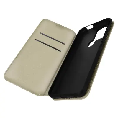 Ovitek za Xiaomi Redmi A1 in A2 z magnetnim preklopom, držalom za kartico in video držalom - zlata