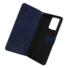 Xiaomi Redmi Note 12 5G in 4G preklopna denarnica in torbica za video stojalo Vintage serija - polnocno modra