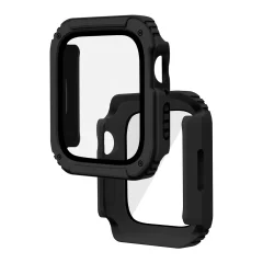 Celotna zašcita telesa s kaljenim steklom za Apple Watch Series 6, 5, 4 in SE, 40 mm - crna