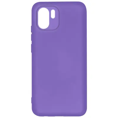 Ovitek za Xiaomi Redmi A1 in A2, poltrdi silikon z mehkim zakljuckom na dotik - vijolicen