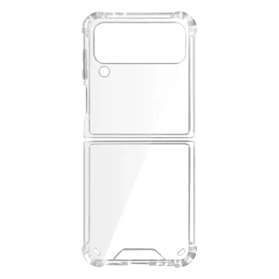 Prozoren gel silikonski ovitek za Samsung Galaxy Z Flip 4 z odbijacem, odpornim proti udarcem