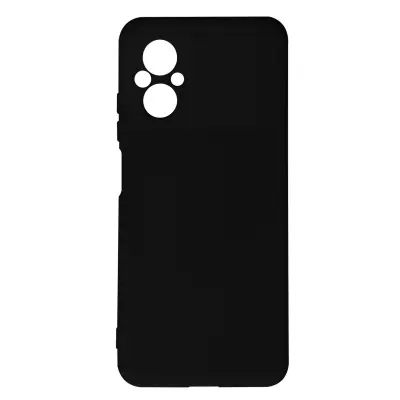 Ovitek za Xiaomi Poco M5, poltrdi silikon z mehkim zakljuckom - crn