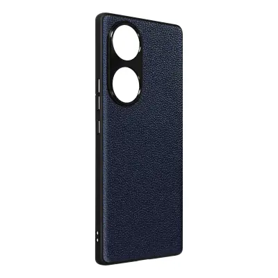 Usnjena torbica Honor 70 Grained Litchi Texture Ultra-tanka trda zašcita - polnocno modra