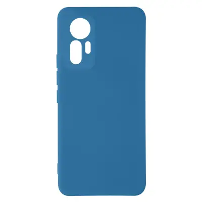 Poltrdi silikonski ovitek Xiaomi 12 Lite z mehkim zakljuckom na dotik - moder