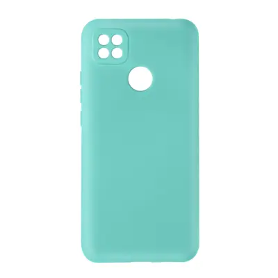 Poltrdi silikonski ovitek Xiaomi Redmi 10A z mehkim zakljuckom na dotik - turkizna