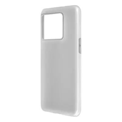 Oneplus 10T silikonski gel ovitek Matirano bel, ultra tanek