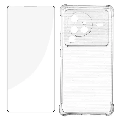 Vivo X80 Pro Premium 360° Protection Pack: odbijac iz kaljenega stekla, odporen na udarce