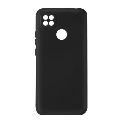 Poltrdi silikonski ovitek Xiaomi Redmi 10A z mehkim zakljuckom - crn