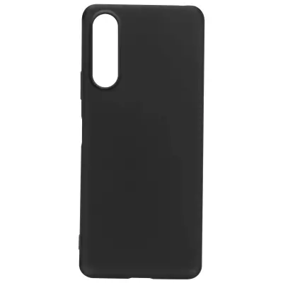 Izjemno tanek prilagodljiv silikonski gel ovitek za Sony Xperia 10 IV - crn