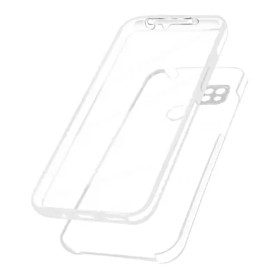 Xiaomi Redmi 10A Full Body etui z mehkim sprednjim pokrovom, trdim hrbtnim pokrovom - prozoren