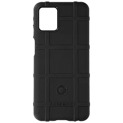 Silikonski ovitek Motorola Moto G32 z reliefnim vzorcem plošcic v robovih odbijaca - crn