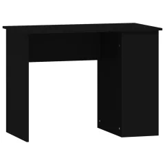 vidaXL Pisalna miza črna 100x55x75 cm inženirski les