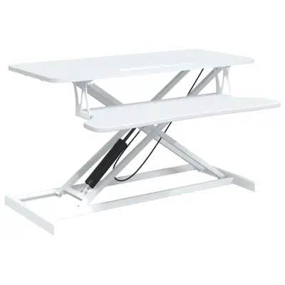 vidaXL Nastavljiva delovna postaja 90x40x(13-50) cm jeklo in inž. les