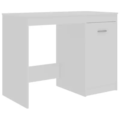 vidaXL Pisalna miza bela 100x50x76 cm iverna plošča