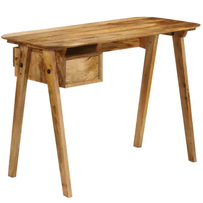 vidaXL Pisalna miza 110x50x76 cm trden mangov les
