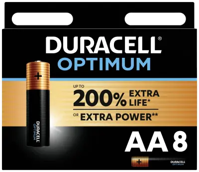 Duracell Optimum mignon (aa)-baterija alkalno-manganov  1.5 V 8 kos