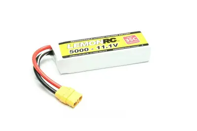 LemonRC lipo akumulatorski paket za modele 11.1 V 5000 mAh Število celic: 3 35 C mehka torba XT90