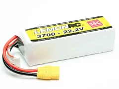 LemonRC lipo akumulatorski paket za modele 22.2 V 3700 mAh Število celic: 6 35 C mehka torba XT90